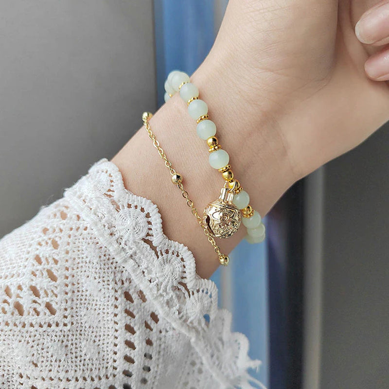 Elegant Inlaid Rhinestone Korean Bracelets Gold Colour Flower Charm Bracelet for Women Fashion Jewelry Accessories Party Gifts