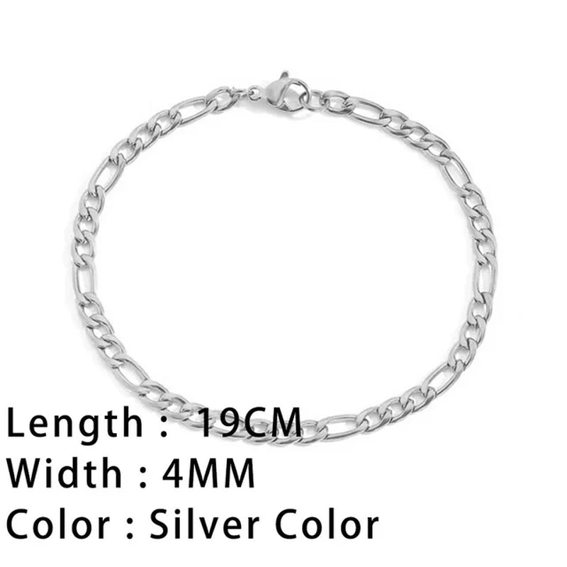 Classic Snake Chain Bracelets for Women Trend Fashion Stainless Steel Cuban Chain Bracelet Trendy Woman Gifts Jewelry